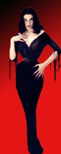 Maila Nurmi as Vampira in her horror host costume