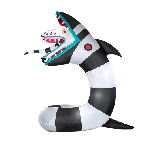 9.5 FT Animated Beetlejuice Sandworm Inflatable side view