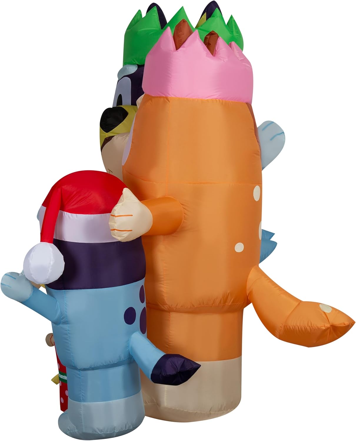 Christmas Inflatable Bluey and Family Scene, side view