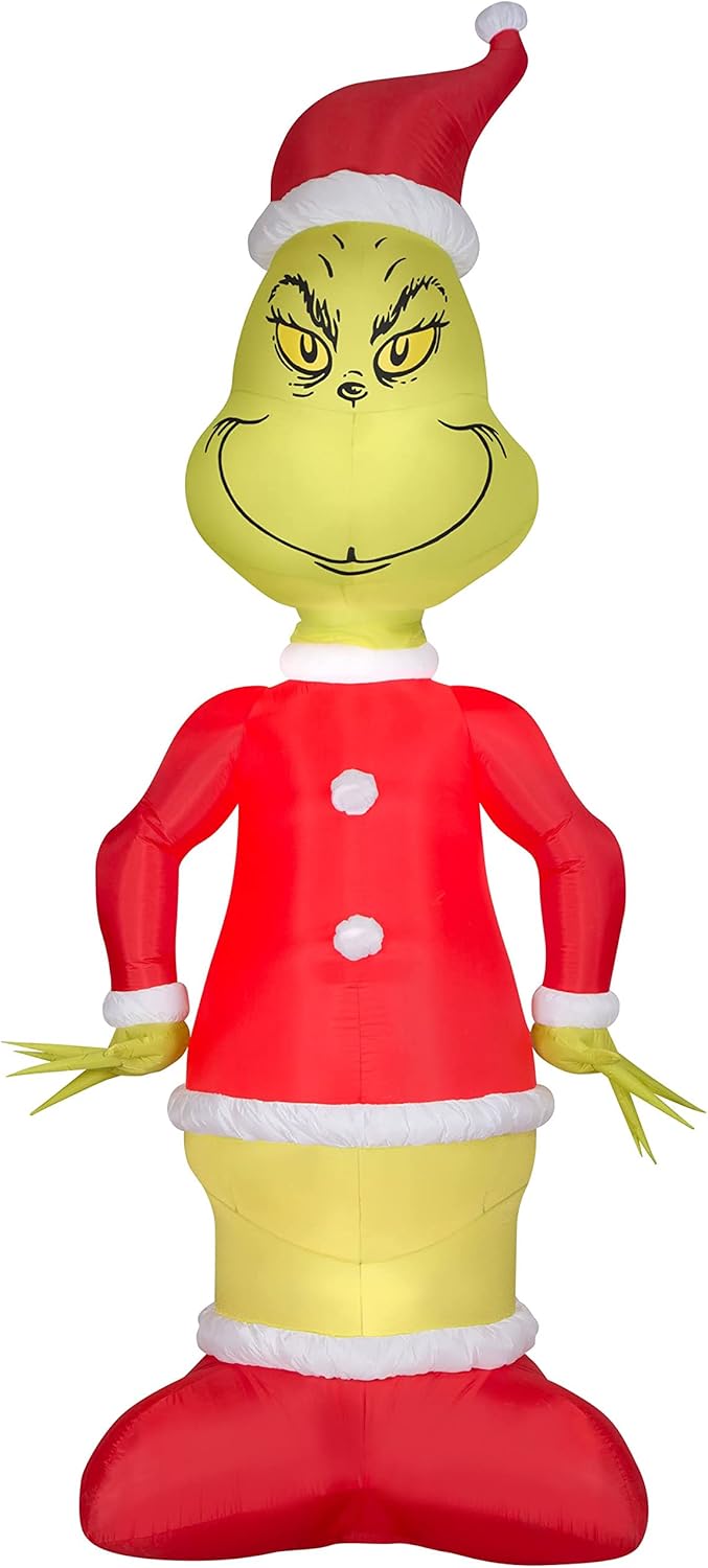 Christmas Inflatable Giant Grinch side view