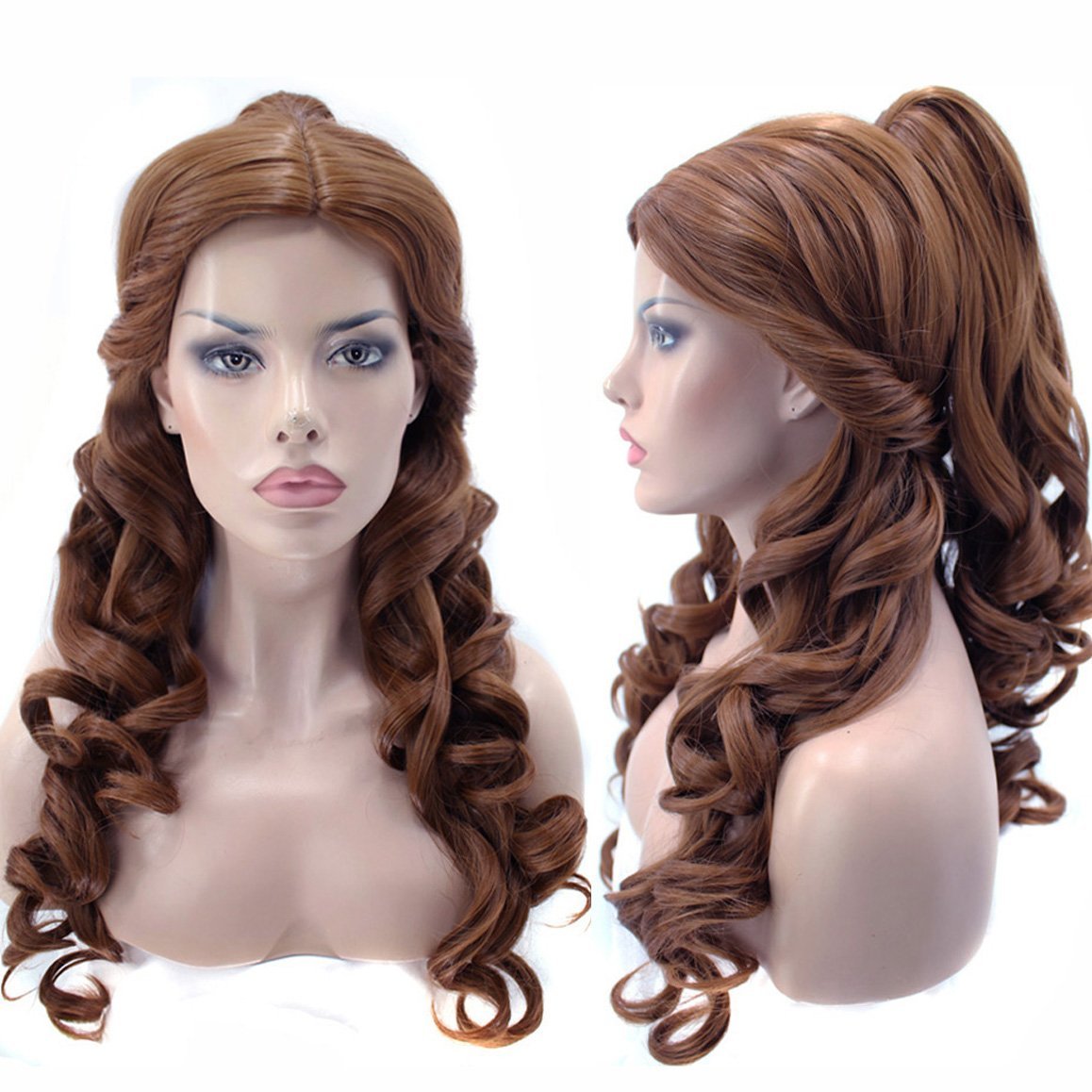 Long Wavy Brown Wig for DIY Christine Daae Costume