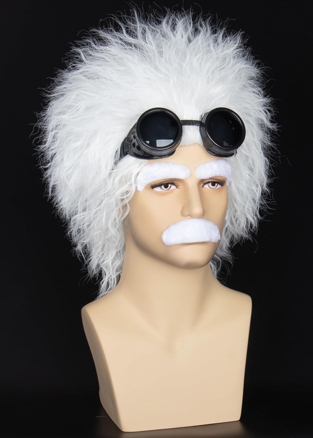 Mad Scientist Wig Glasses Set