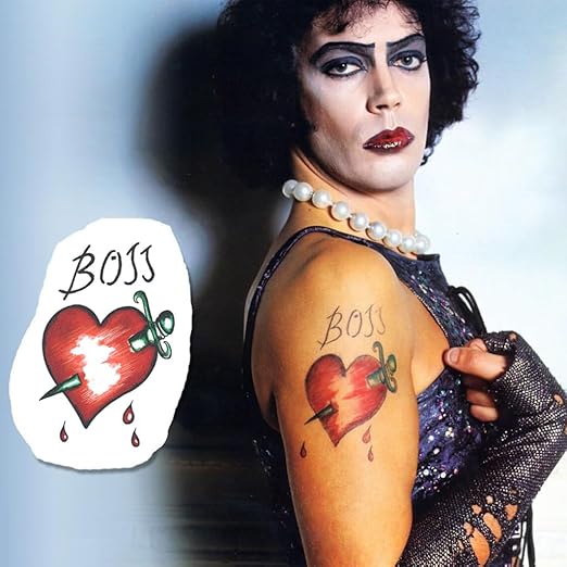 Frank N Furter Temporary Tattoo
