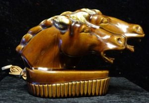 Collecting TV Lamps Vintage double horse-head mid-century