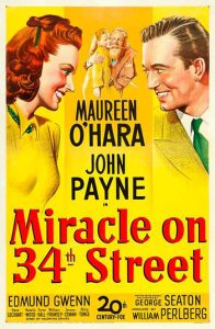 Edmund Gwenn poster Miracle on 34th Street (1947).