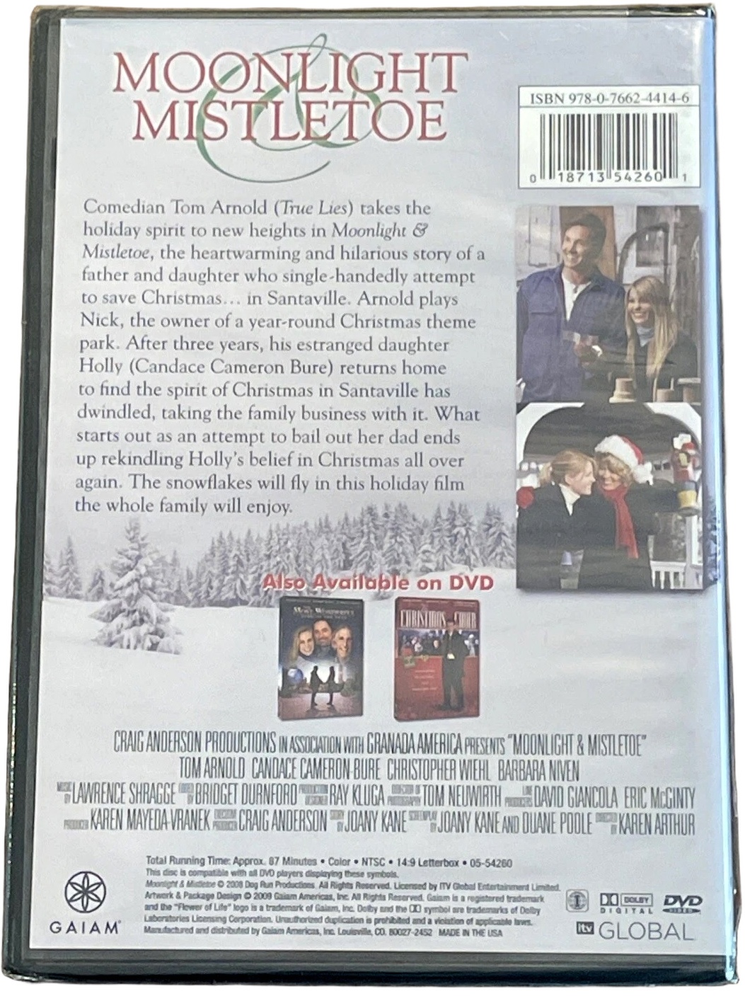 Moonlight & Mistletoe DVD Back Cover