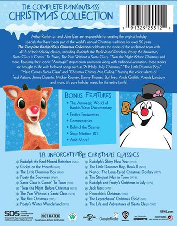 Rankin and Bass Christmas Collection Blu-ray Back Cover