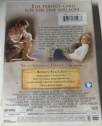 Back Cover The Christmas Card DVD