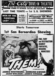 Tri-City Drive-In theater advertisement