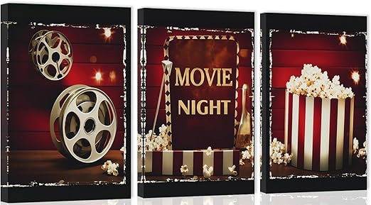 Top Movie Sign Canvas Print