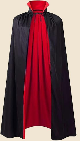 Black and Red Cape for DIY Vaudeville Villain Costume