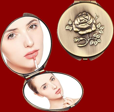 Retro Compact Mirror for DIY Femme Fatale Look