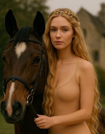 DIY Lady Godiva Costume Face