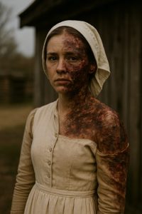 DIY Salem Witch Trial Victim Costume Face
