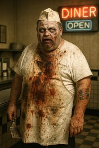 DIY Zombie Short Order Cook Costume Body