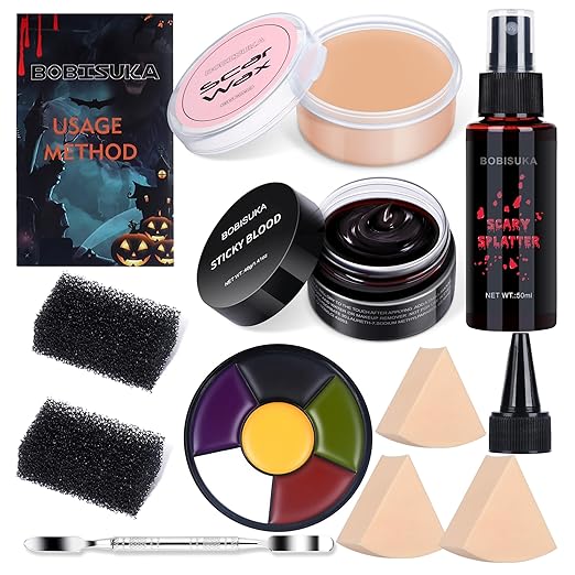 Effects SFX Halloween Makeup Kit for DIY Plastic Surgery Look