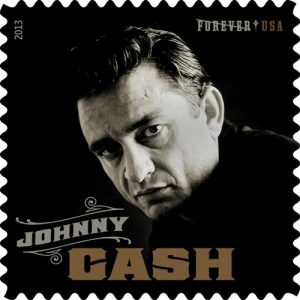Johnny Cash USPS postage stamp