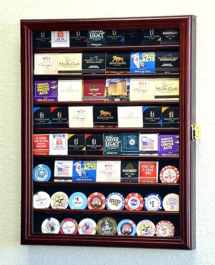 collecting Las Vegas souvenirs – matchbook display case with lock
