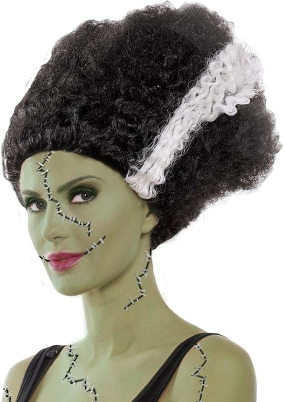 Women's Monster Bride Wig for DIY Bride of Frankenstein Costume