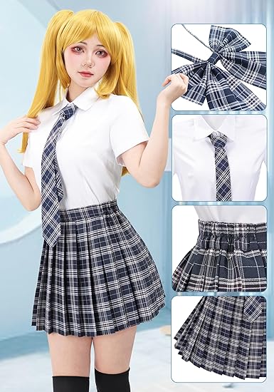 School Girl Uniform for Stitched Mouth Schoolgirl Costume
