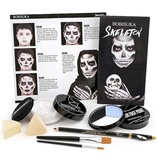 DIY Grim Reaper Look - Skull Makeup Kit