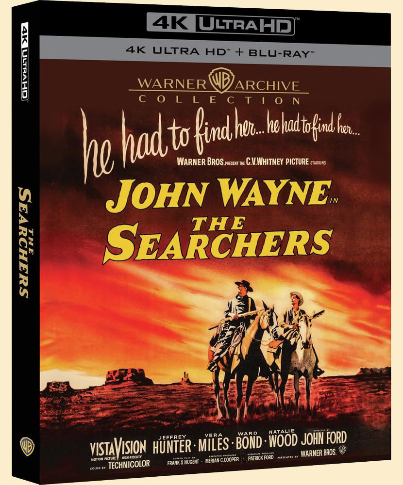 The Searchers 4K Blu-ray cover