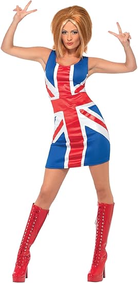 Main view of Union Jack dress inspired by Ginger Spice