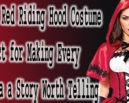 2Pc Gothic Red Riding Hood Costume