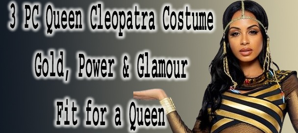 3 PC Queen Cleopatra Costume