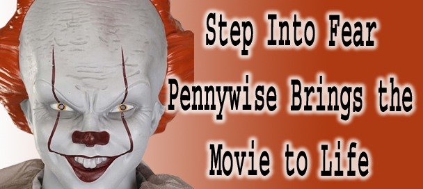 6Ft Pennywise Animatronic Front View