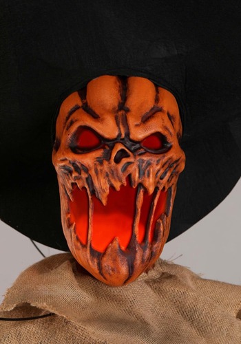 Face of the 7FT Animated Scarecrow