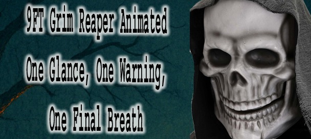 9FT Grim Reaper Animated Halloween Prop