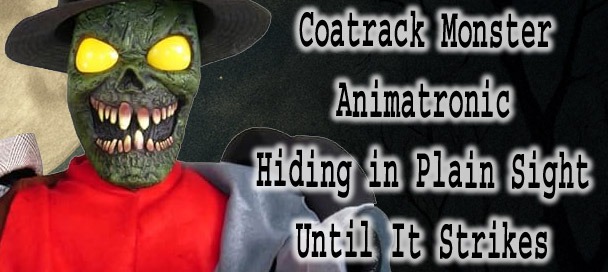 🕸️ Coatrack Monster Animatronic – Terrifying Haunted Hallway Horror