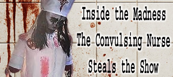 💀 Convulsing Nurse Animatronic – Terrifying Haunted Hospital Prop