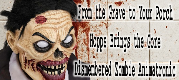 Dismembered Zombie Animatronic Halloween Decoration