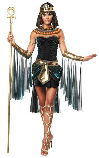 Front view of Egyptian Goddess Costume