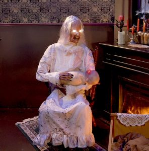 Gravely Granny Animatronic front view