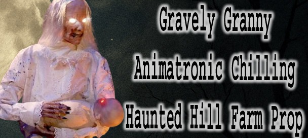🧹 Gravely Granny Animatronic – Haunted Hill Farm’s Creepiest Prop