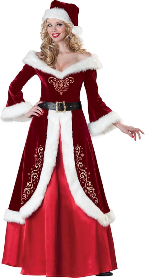 Main view showing embroidered velvet dress and satin underskirt