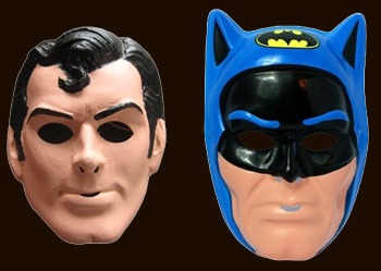 Ben Cooper Batman and Superman masks in mint condition – collecting Ben Cooper Halloween masks