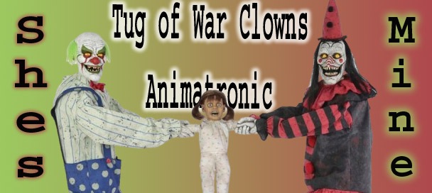 Tug of War Clowns Animatronic