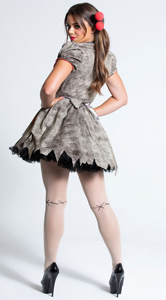 Side view of Voodoo Dolly Costume