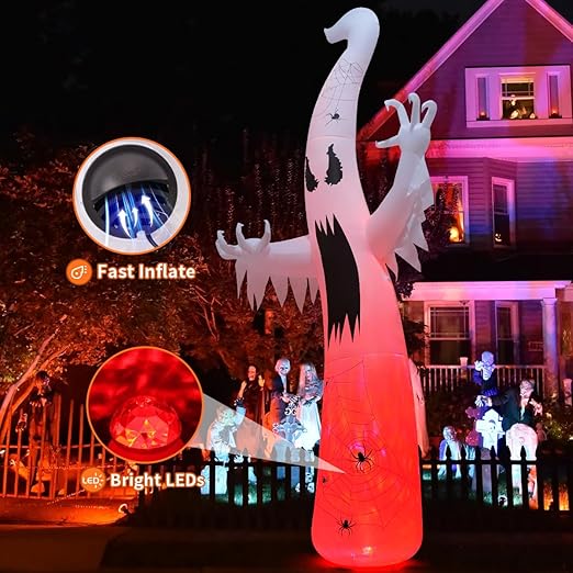 Side view of 12 FT Inflatable Ghost