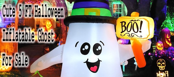 5 FT Halloween Inflatables Ghost