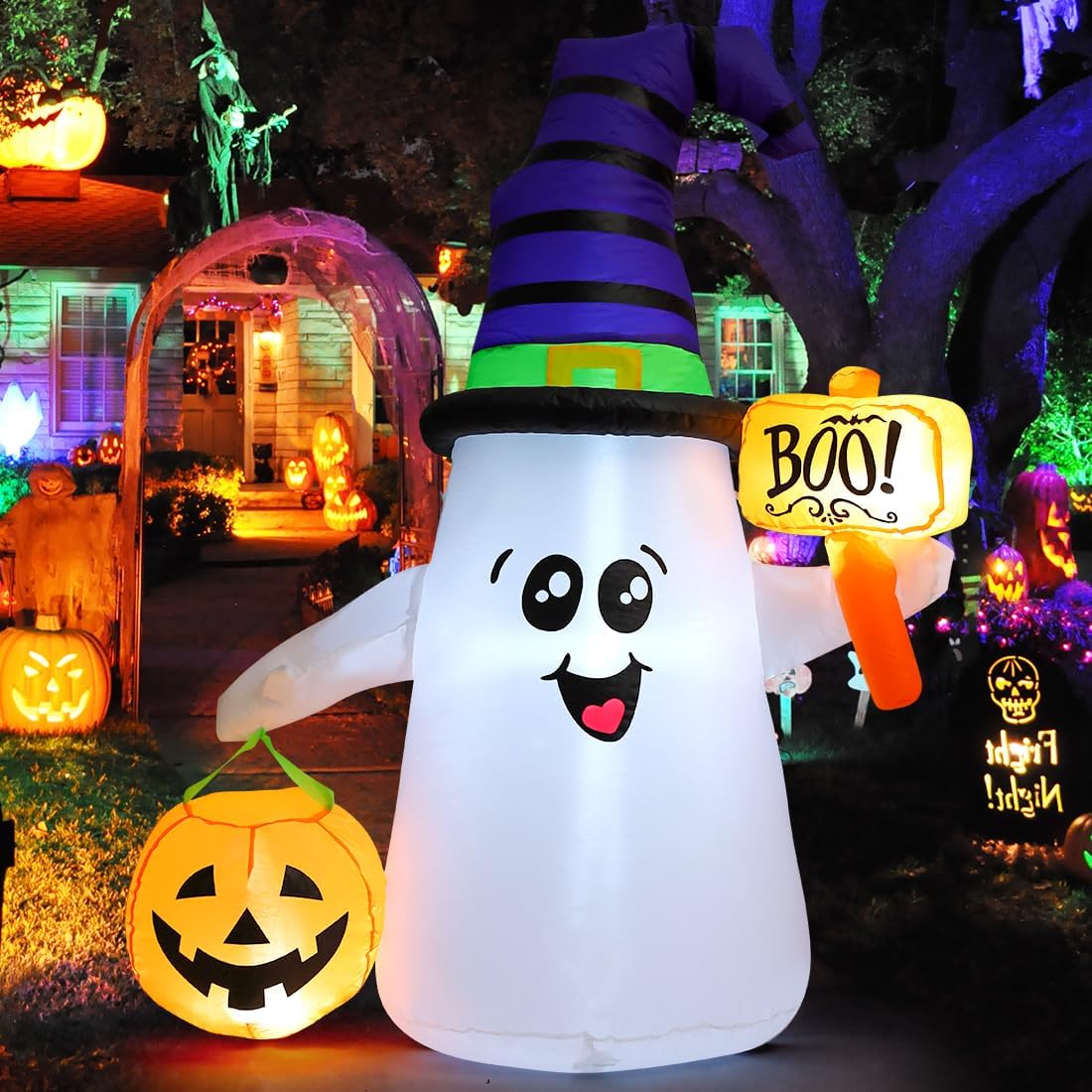 Main view of the Cute Halloween Ghost Inflatable