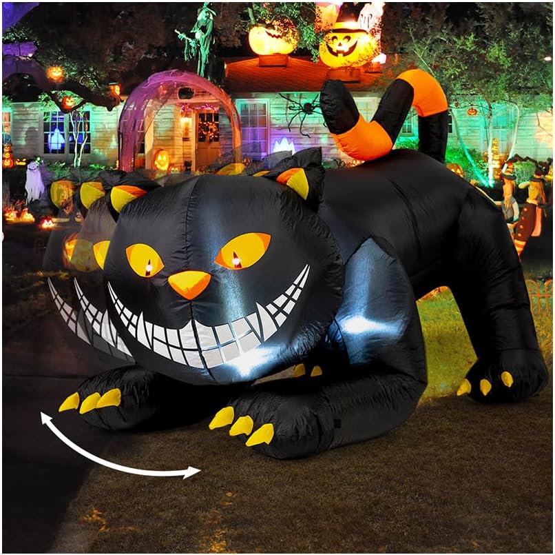 Side view of inflatable cat