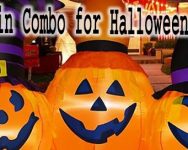 6 Ft Inflatable Pumpkin Combo