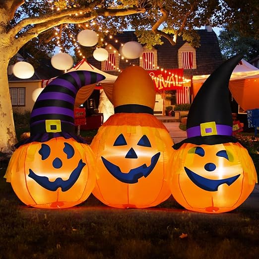 Main view of the Inflatable Pumpkin Combo
