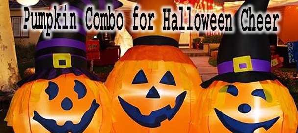 6 Ft Inflatable Pumpkin Combo
