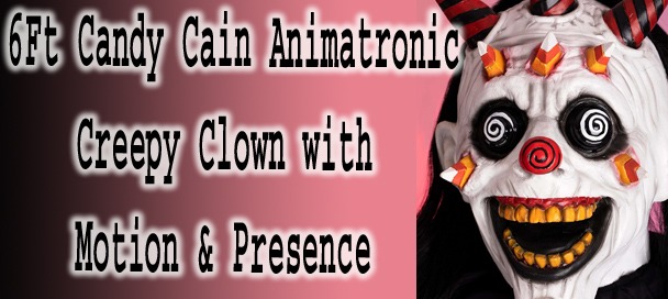 6Ft Candy Cain Animatronic